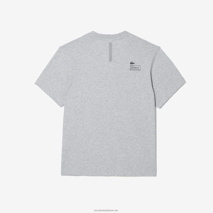 Lacoste T-shirt met relaxte pasvorm 0828H660 grijze chine ca Heren