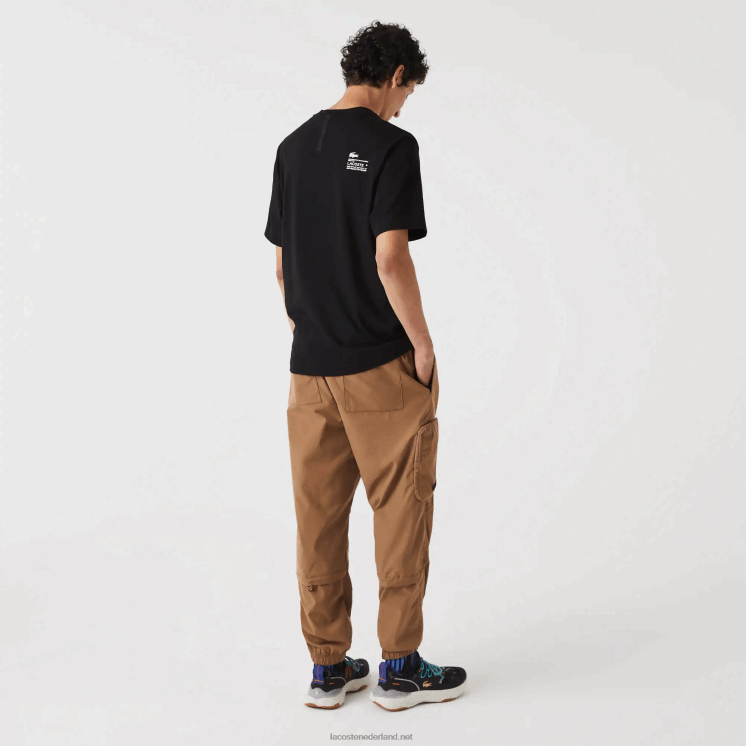 Lacoste T-shirt met relaxte pasvorm 0828H662 zwart 031 Heren
