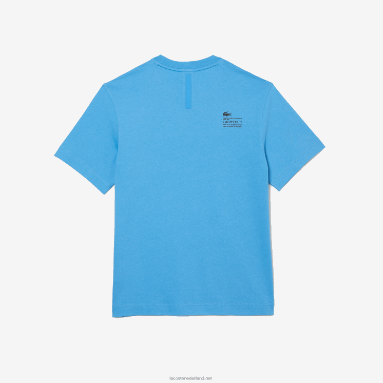 Lacoste T-shirt met relaxte pasvorm 0828H663 blauw 4xa Heren