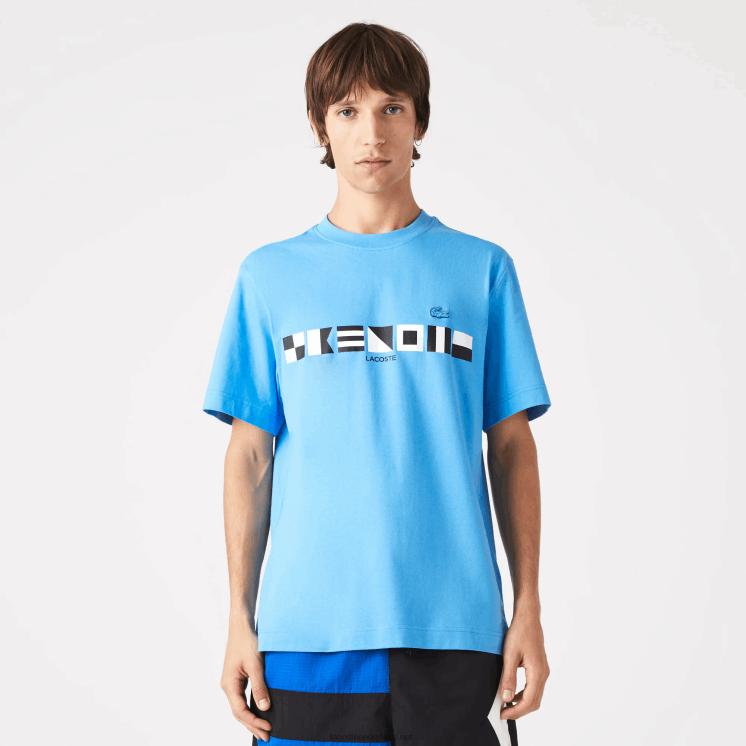 Lacoste T-shirt met relaxte pasvorm 0828H663 blauw 4xa Heren