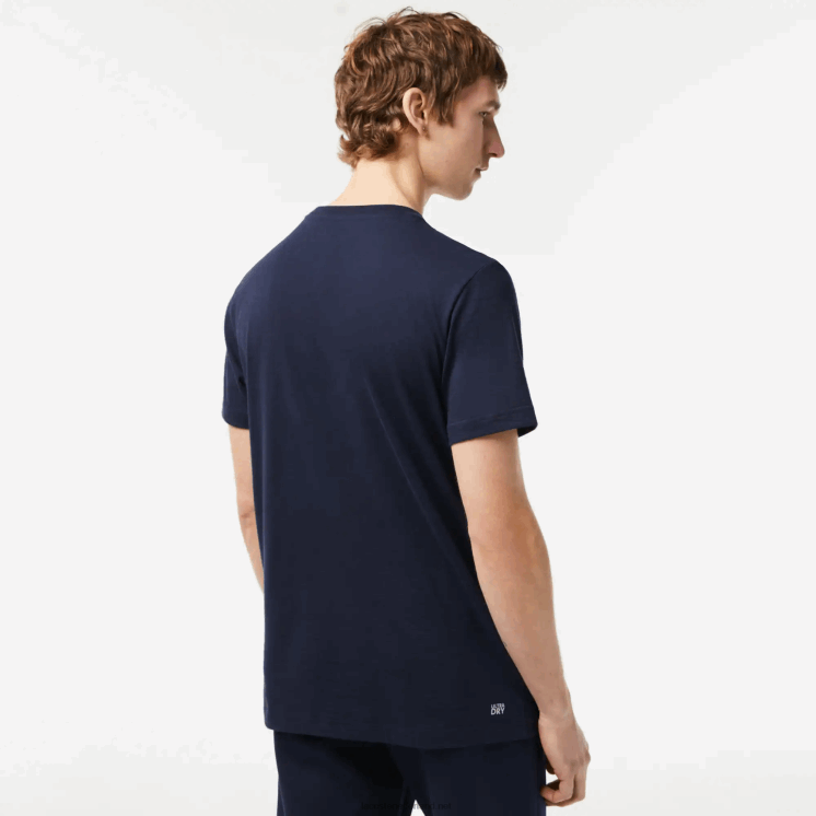 Lacoste T-shirt van biologisch katoen met normale pasvorm 0828H142 marineblauw 166 Heren