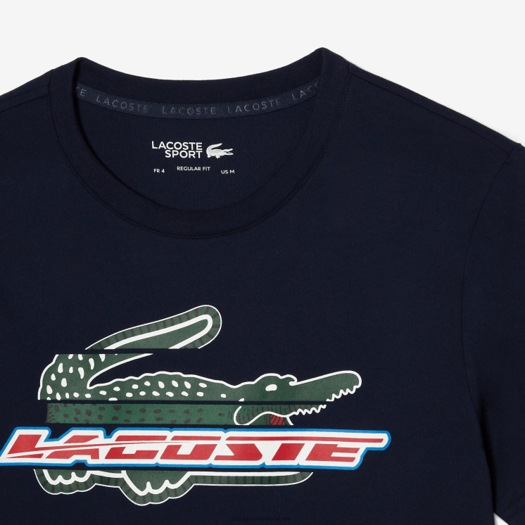 Lacoste T-shirt van biologisch katoen met normale pasvorm 0828H142 marineblauw 166 Heren
