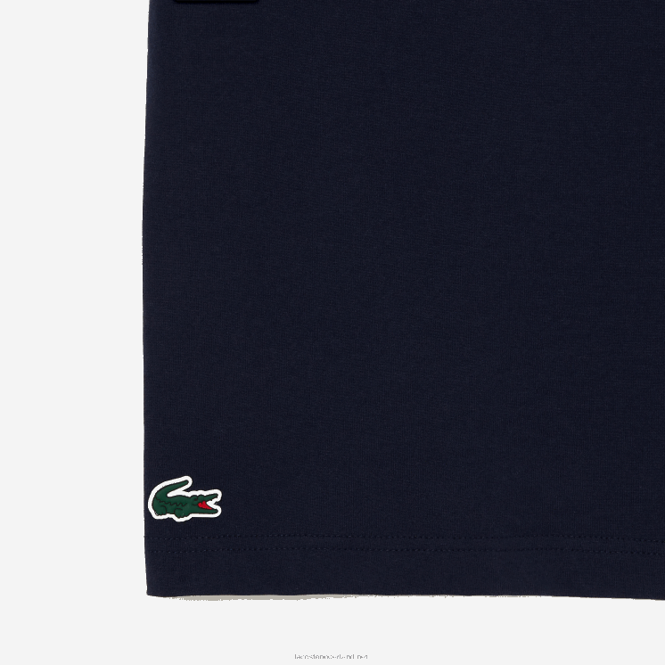 Lacoste T-shirt van biologisch katoen met normale pasvorm 0828H142 marineblauw 166 Heren