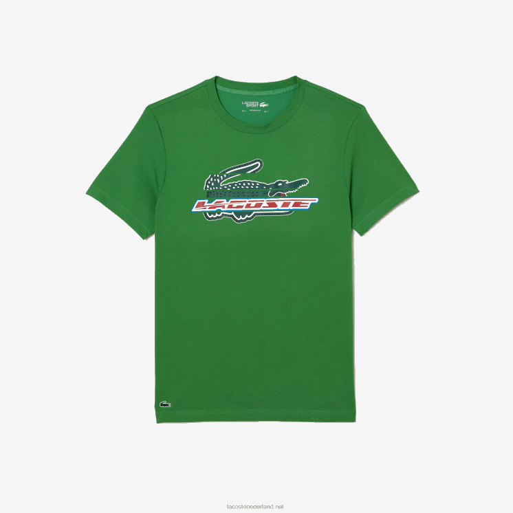 Lacoste T-shirt van biologisch katoen met normale pasvorm 0828H143 groen l94 Heren