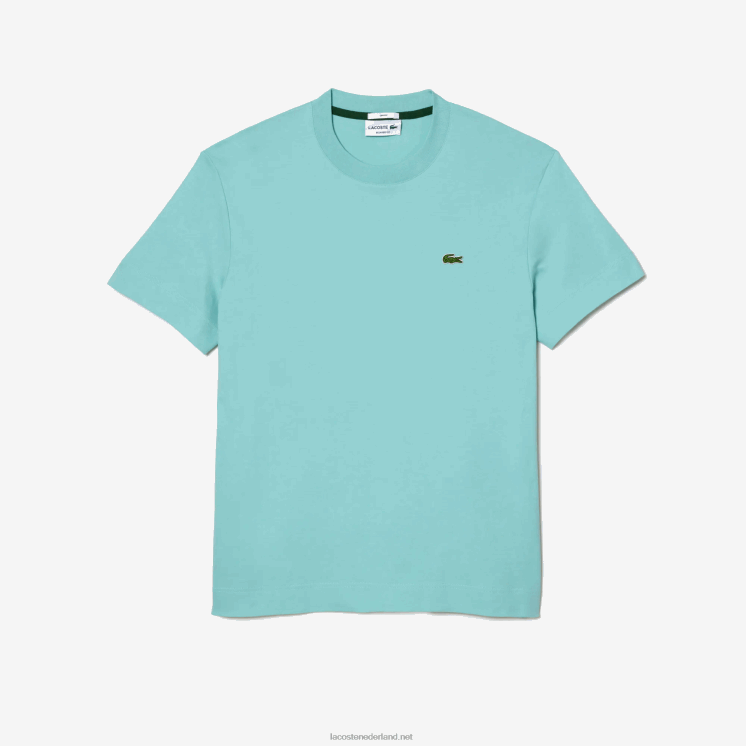 Lacoste T-shirt van biologisch katoen met ronde hals 0828H97 mint lgf Heren