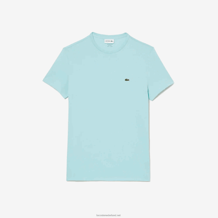 Lacoste T-shirt van pimakatoenjersey met ronde hals 0828H112 mint lgf Heren