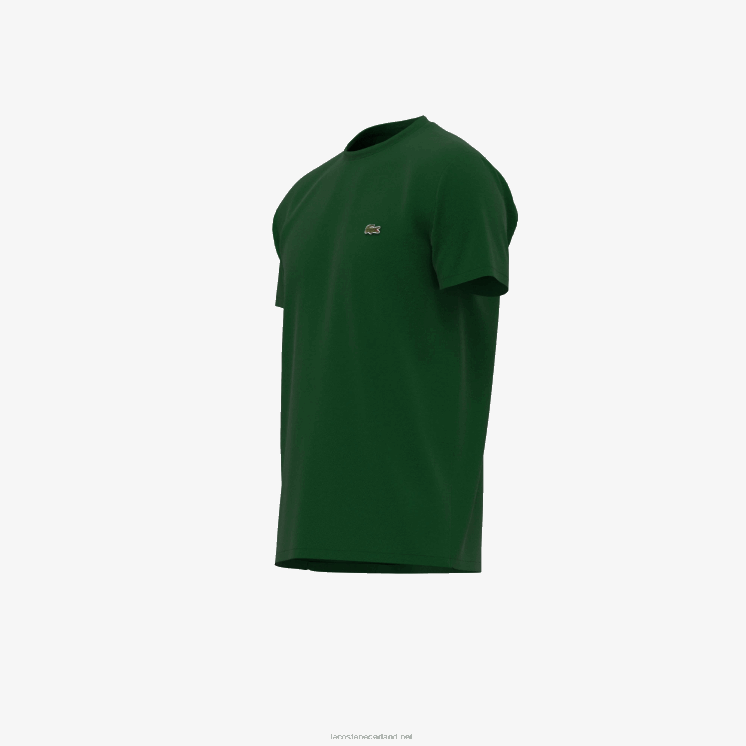 Lacoste T-shirt van pimakatoenjersey met ronde hals 0828H618 groen 132 Heren