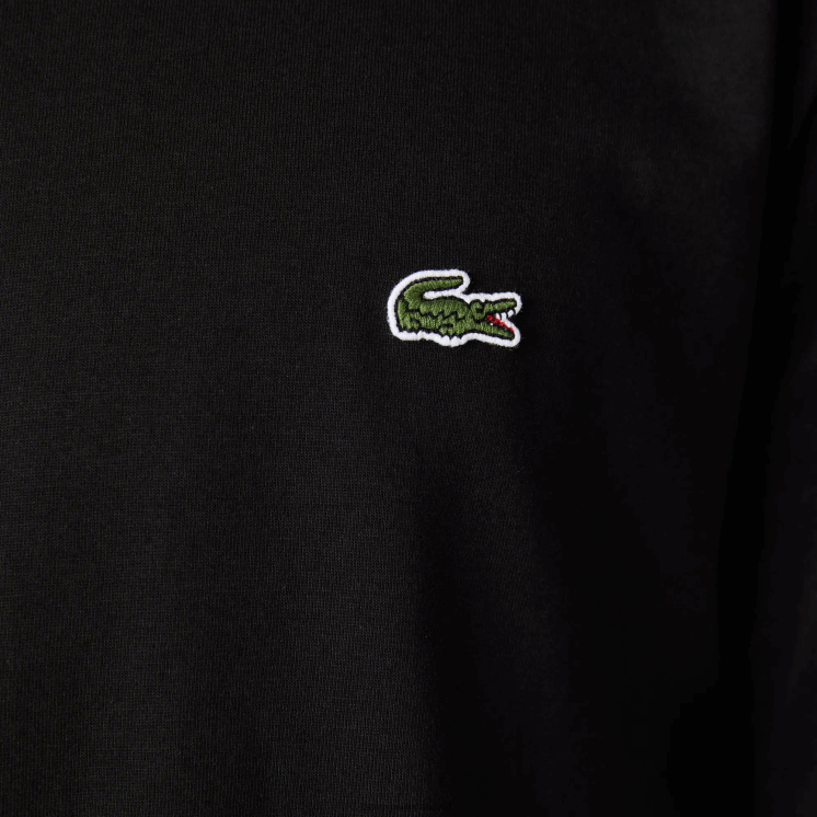 Lacoste T-shirt van pimakatoenjersey met ronde hals 0828H690 zwart 031 Heren