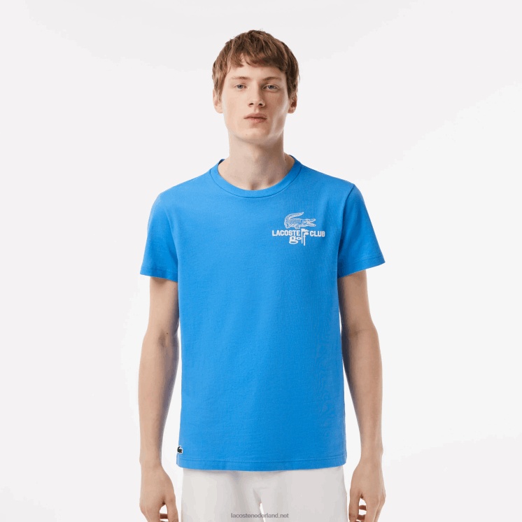 Lacoste golf regular fit T-shirt van biologisch katoen 0828H179 blauw l99 Heren
