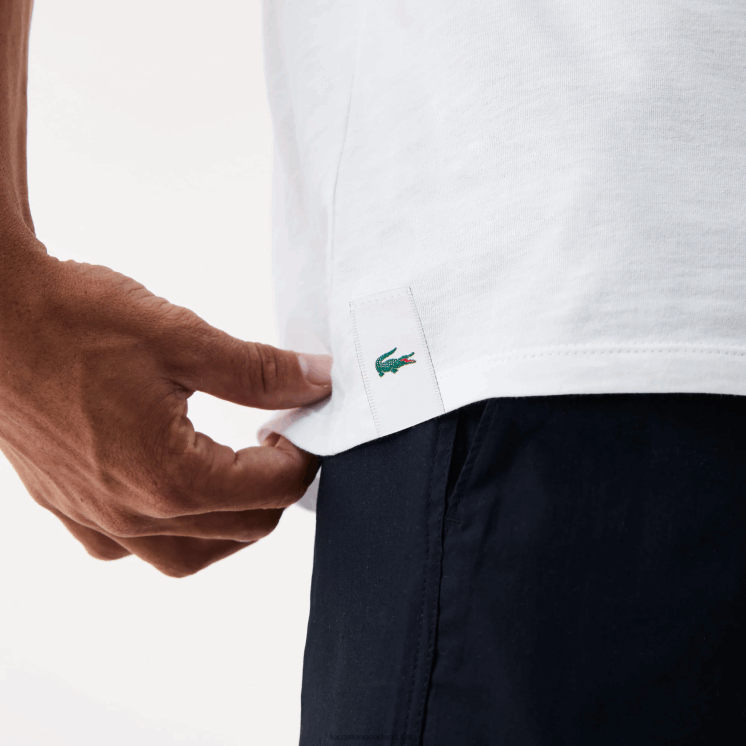 Lacoste katoenen T-shirt met ronde hals, 3-pack 0828H1350 wit 001 Heren