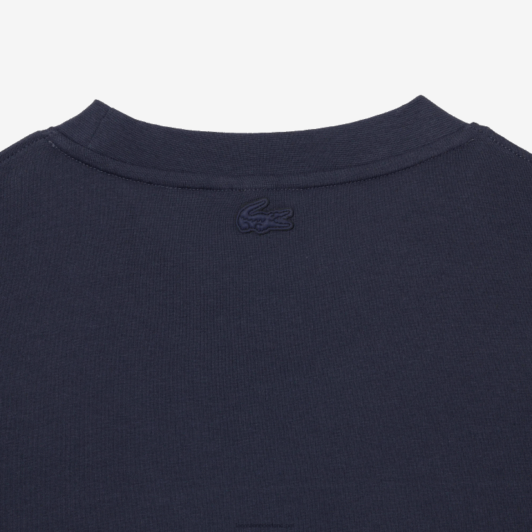 Lacoste losvallend T-shirt met lange mouwen en print 0828H148 blauwe xie Heren