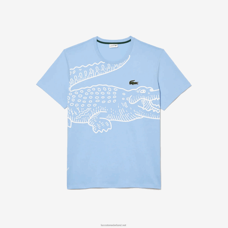 Lacoste losvallend jersey t-shirt - grote maat - groot 0828H228 blauwe hbp Heren