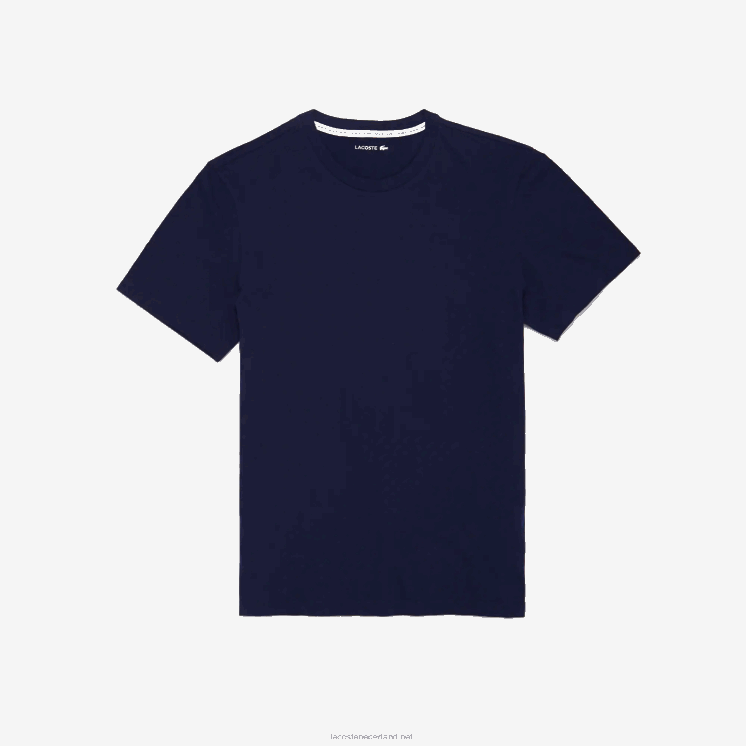 Lacoste lounge-T-shirt met korte mouwen 0828H1384 marineblauw 166 Heren