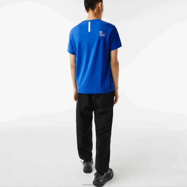 Lacoste regular fit piqué T-shirt met merknaam 0828H562 blauw k1q Heren