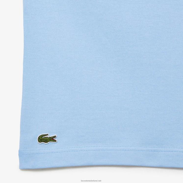 Lacoste relaxed fit T-shirt van biologisch katoenen jersey 0828H225 blauwe hbp Heren