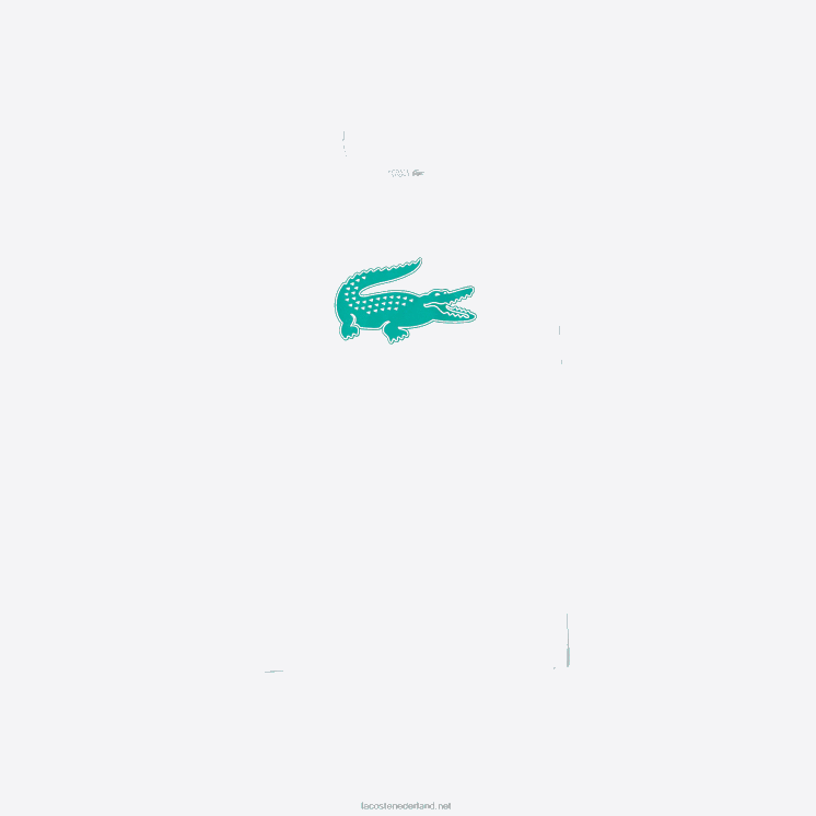 Lacoste sport 3D print krokodil ademend jersey t-shirt 0828H745 wit groen w1j Heren