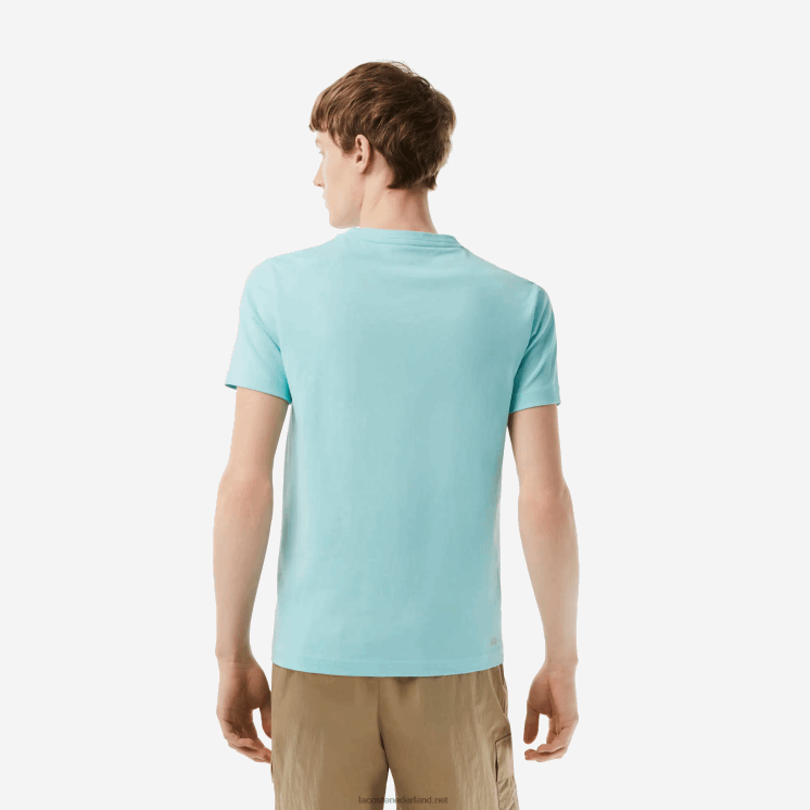 Lacoste sport 3D print krokodil ademend jersey t-shirt 0828H86 lichtgroene zki Heren