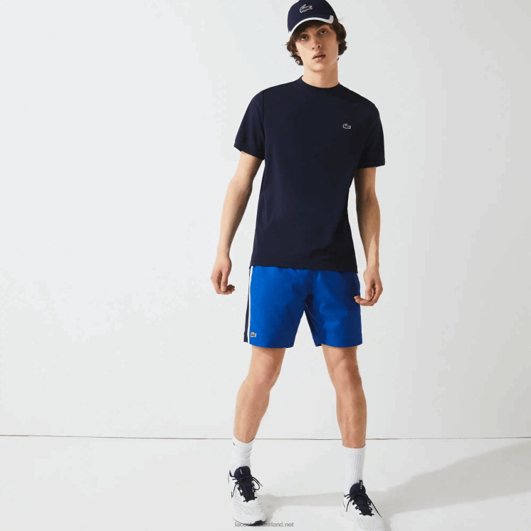 Lacoste sport ademend piqué t-shirt 0828H670 marineblauw 166 Heren