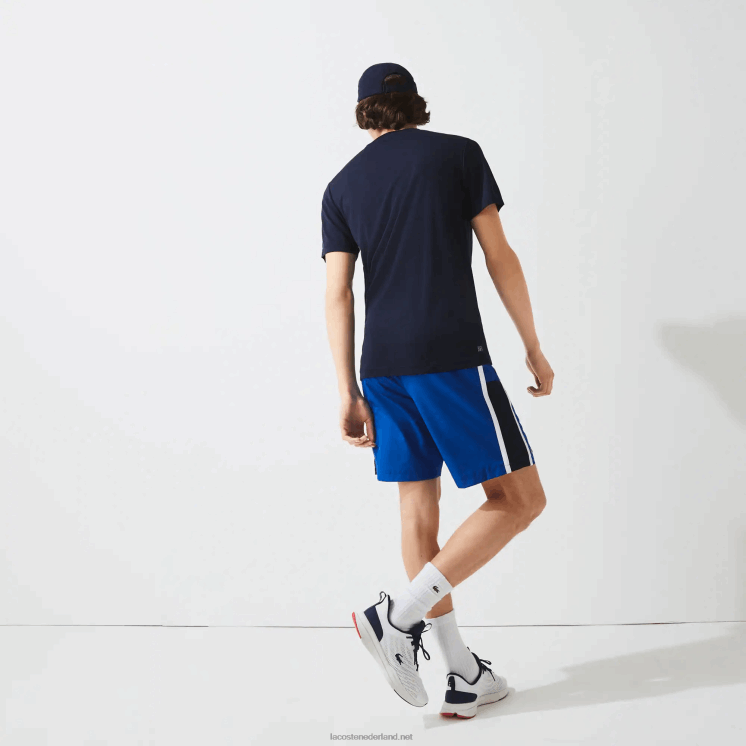 Lacoste sport ademend piqué t-shirt 0828H670 marineblauw 166 Heren