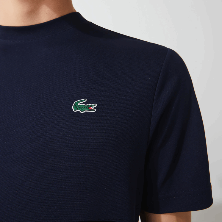 Lacoste sport ademend piqué t-shirt 0828H670 marineblauw 166 Heren