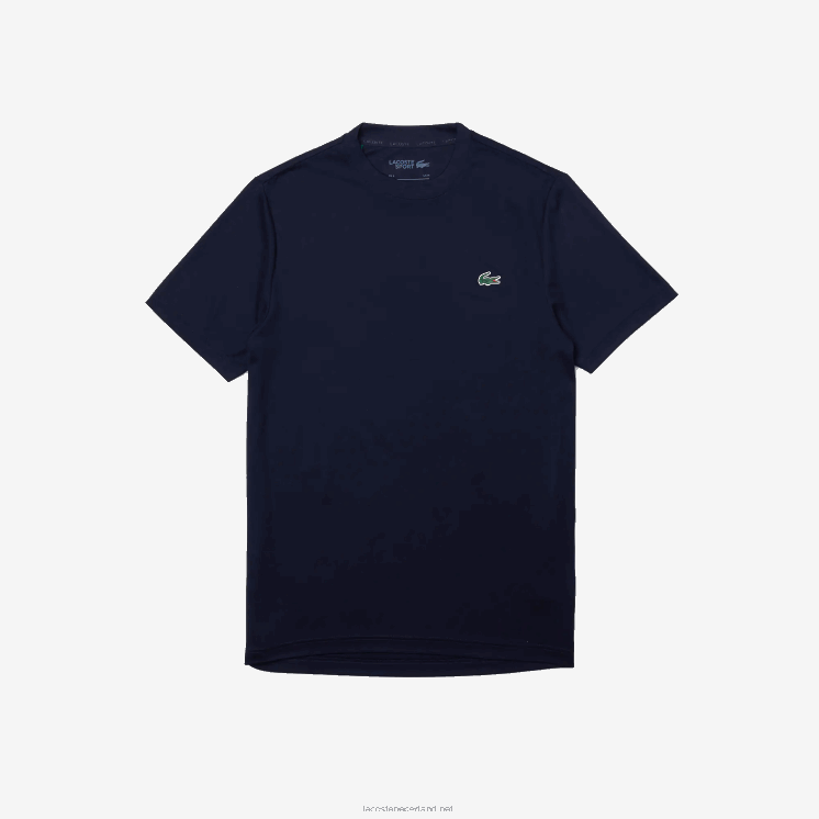 Lacoste sport ademend piqué t-shirt 0828H670 marineblauw 166 Heren
