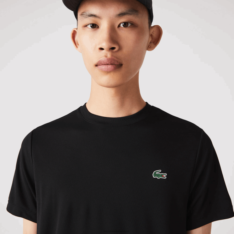 Lacoste sport ademend piqué t-shirt 0828H672 zwart 031 Heren