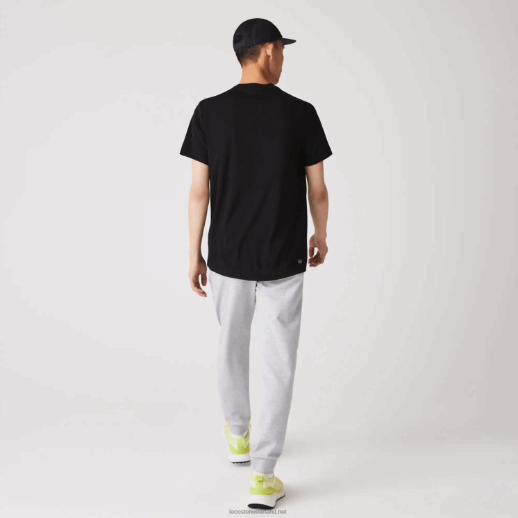 Lacoste sport ademend piqué t-shirt 0828H672 zwart 031 Heren