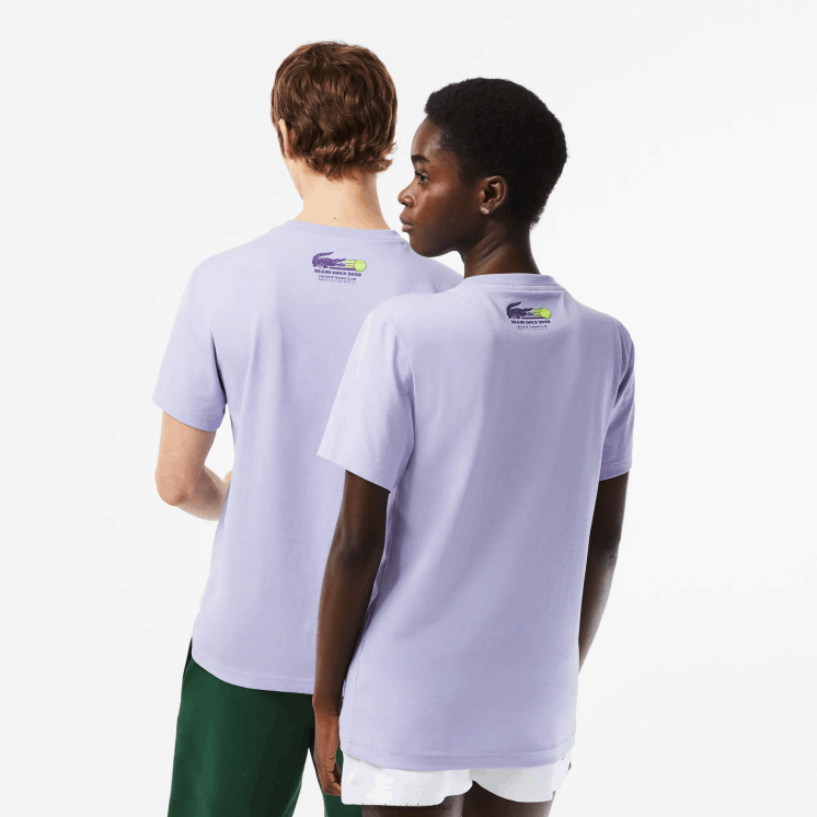 Lacoste sport miami open editie t-shirt 0828H212 paars 3k0 Heren