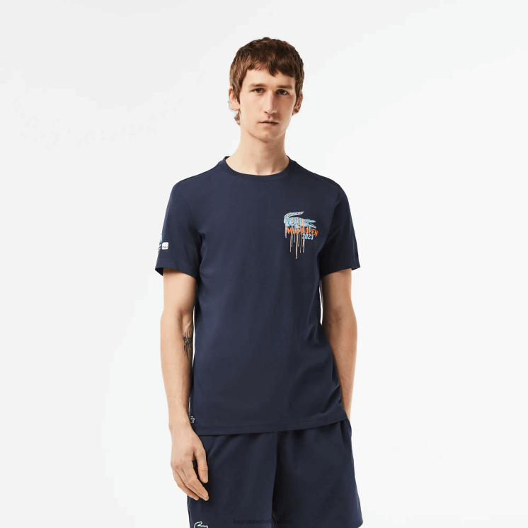 Lacoste sport miami open editie t-shirt 0828H217 blauwe kxe Heren
