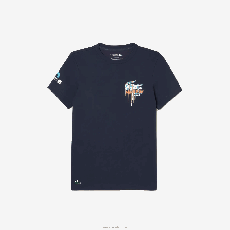 Lacoste sport miami open editie t-shirt 0828H217 blauwe kxe Heren