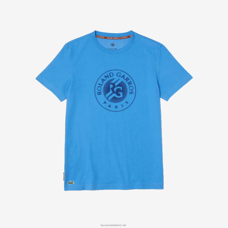Lacoste sport roland garros biologisch katoenen t-shirt 0828H1601 marineblauw yd2 Heren