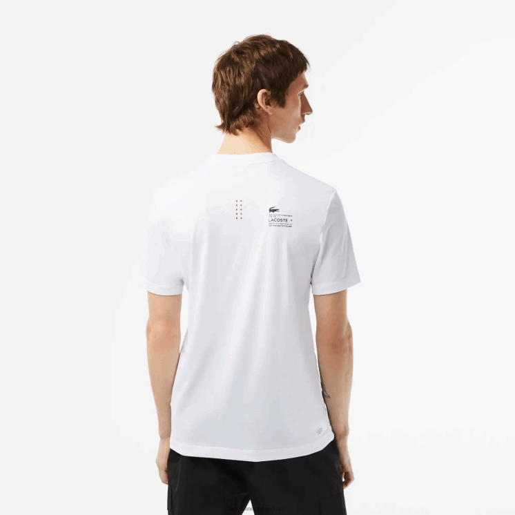 Lacoste sport slim-fit stretch jersey t-shirt 0828H119 wit 001 Heren