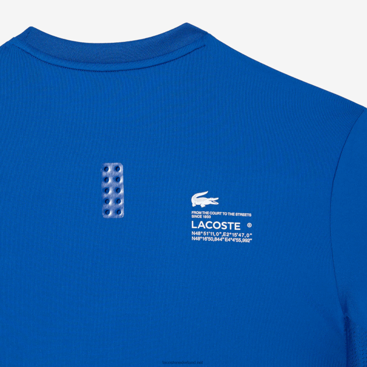 Lacoste sport slim-fit stretch jersey t-shirt 0828H120 blauwe kxb Heren