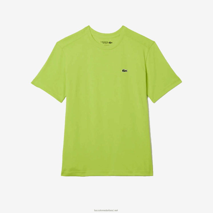 Lacoste sportief ademend t-shirt 0828H181 geel 90v Heren