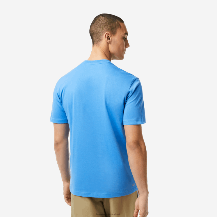 Lacoste sportief ademend t-shirt 0828H50 blauw l99 Heren