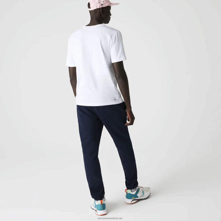 Lacoste sportief ademend t-shirt 0828H51 wit 001 Heren