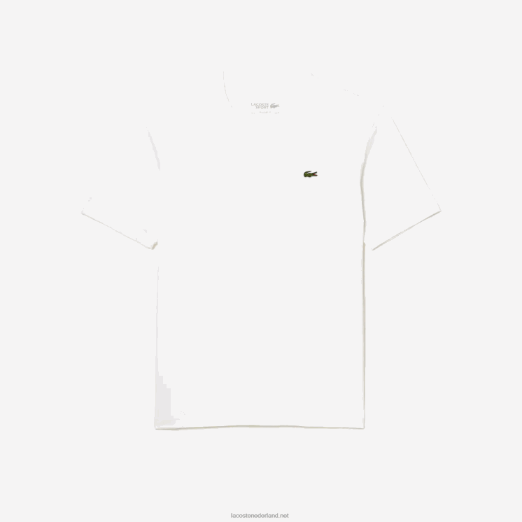 Lacoste sportief ademend t-shirt 0828H51 wit 001 Heren