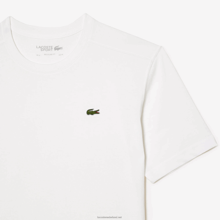 Lacoste sportief ademend t-shirt 0828H51 wit 001 Heren