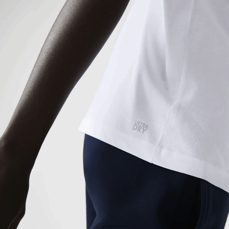 Lacoste sportief ademend t-shirt 0828H51 wit 001 Heren