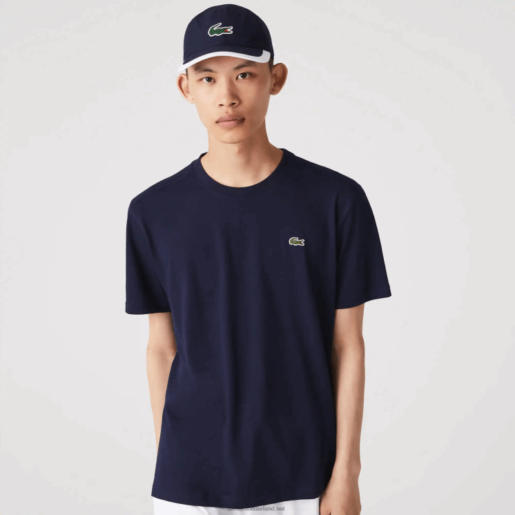 Lacoste sportief ademend t-shirt 0828H53 marineblauw 166 Heren