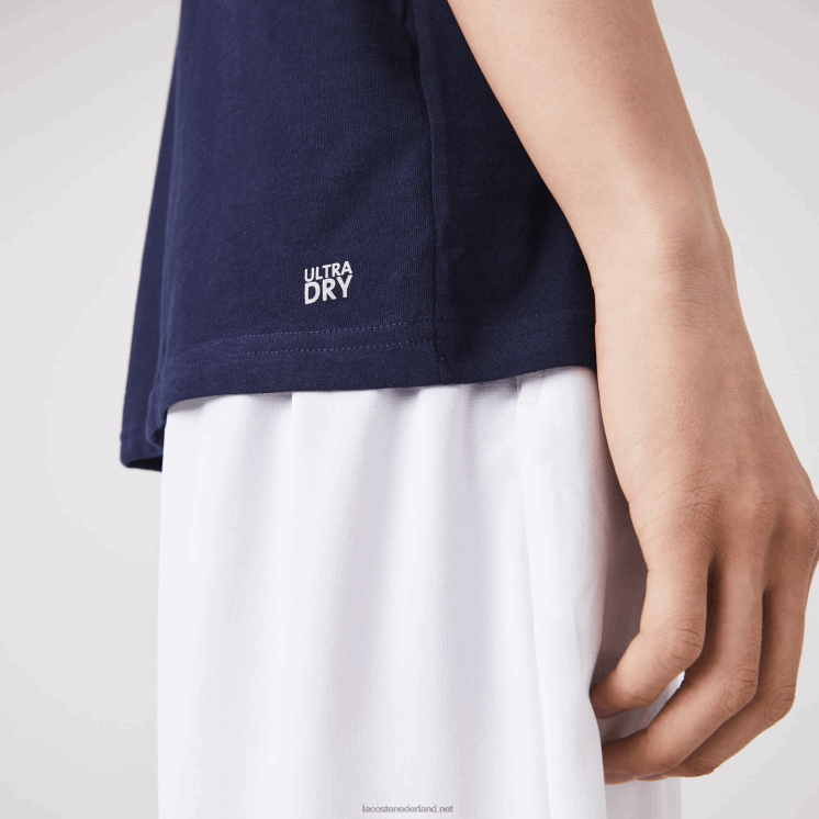 Lacoste sportief ademend t-shirt 0828H53 marineblauw 166 Heren