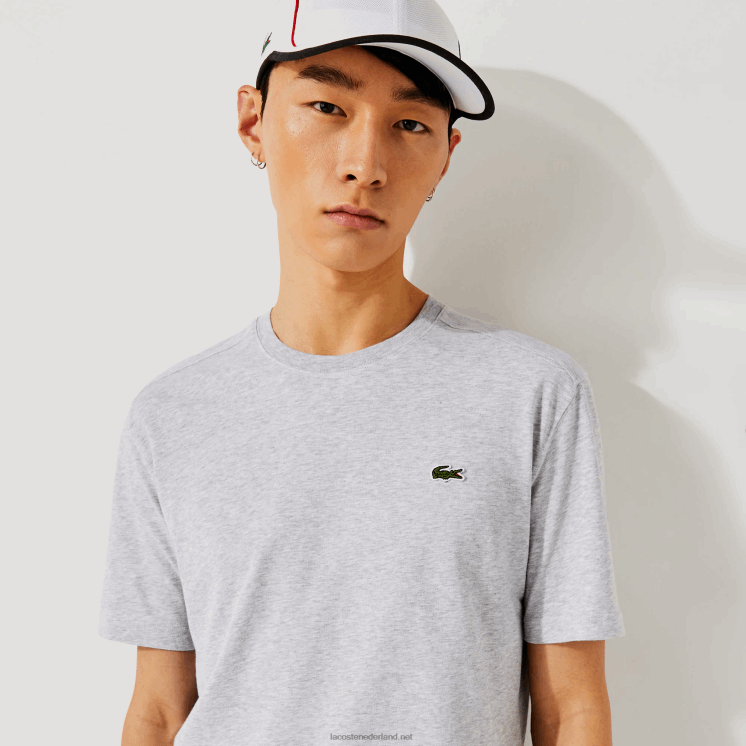 Lacoste sportief ademend t-shirt 0828H718 grijze chine ca Heren