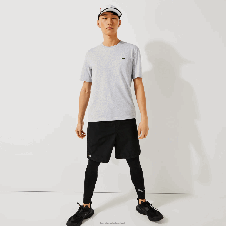 Lacoste sportief ademend t-shirt 0828H718 grijze chine ca Heren