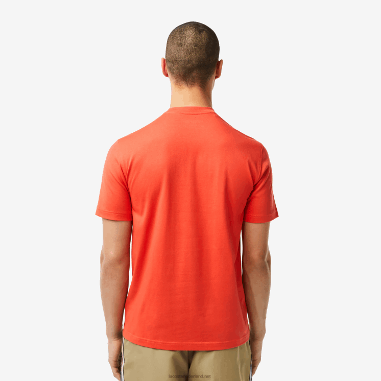 Lacoste sportief ademend t-shirt 0828H83 oranje 02k Heren