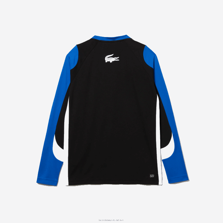 Lacoste sporttennis t-shirt 0828H753 zwart blauw wit zfz Heren