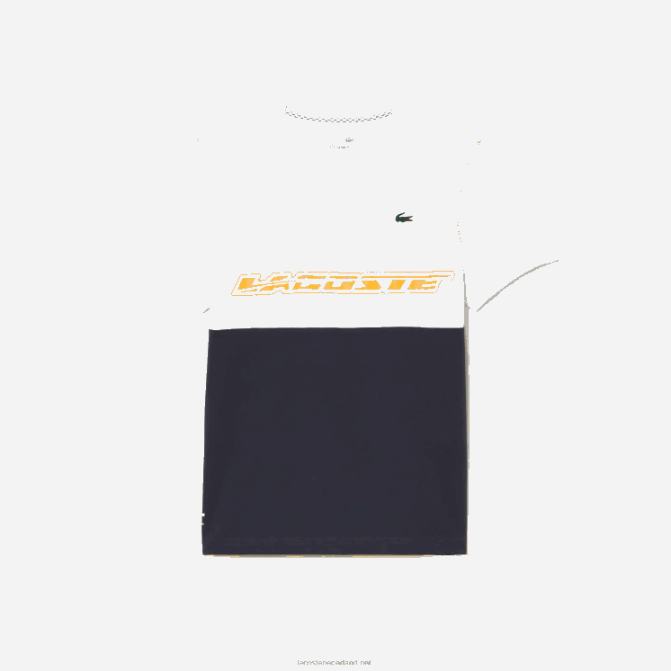 Lacoste tennis x daniil medvedev jersey t-shirt 0828H26 wit blauw oranje wyi Heren