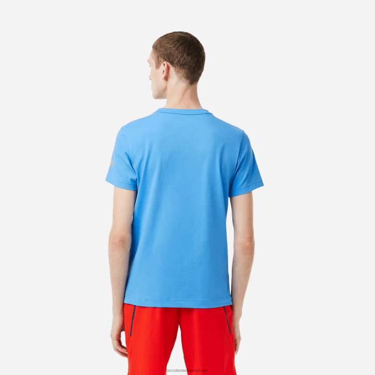 Lacoste tennis x novak djokovic t-shirt 0828H152 blauw l99 Heren