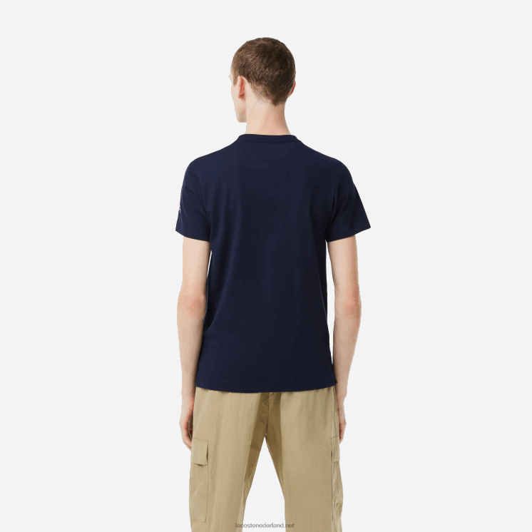 Lacoste tennis x novak djokovic t-shirt 0828H153 marineblauw 166 Heren