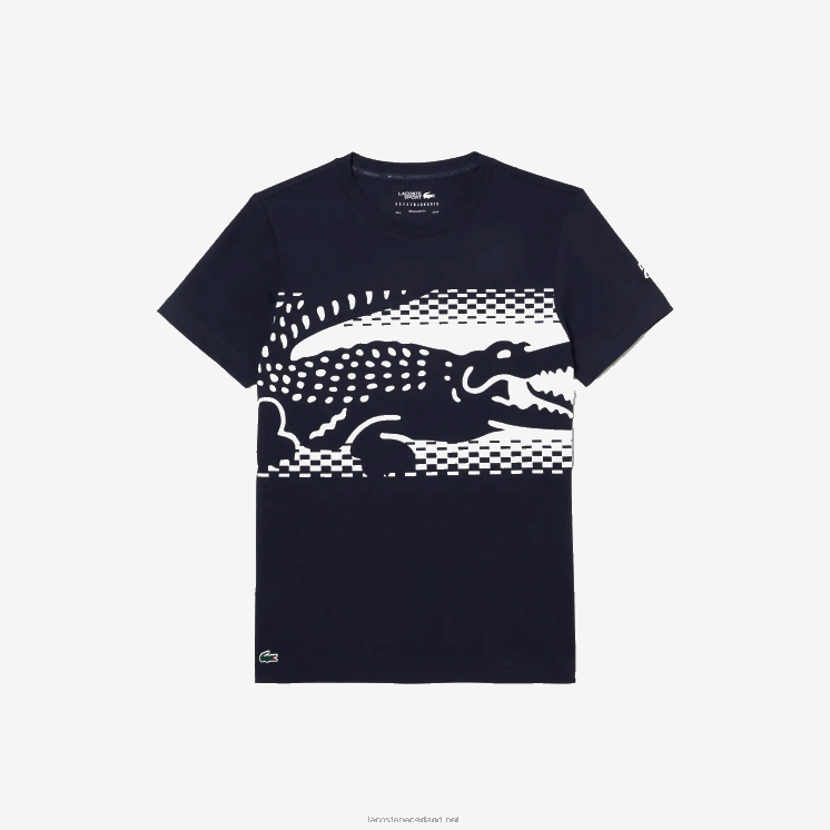 Lacoste tennis x novak djokovic t-shirt 0828H153 marineblauw 166 Heren