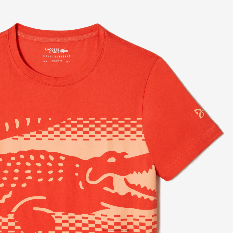 Lacoste tennis x novak djokovic t-shirt 0828H154 oranje 02k Heren